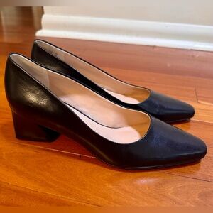 Franco Sarto Black Leather Heels